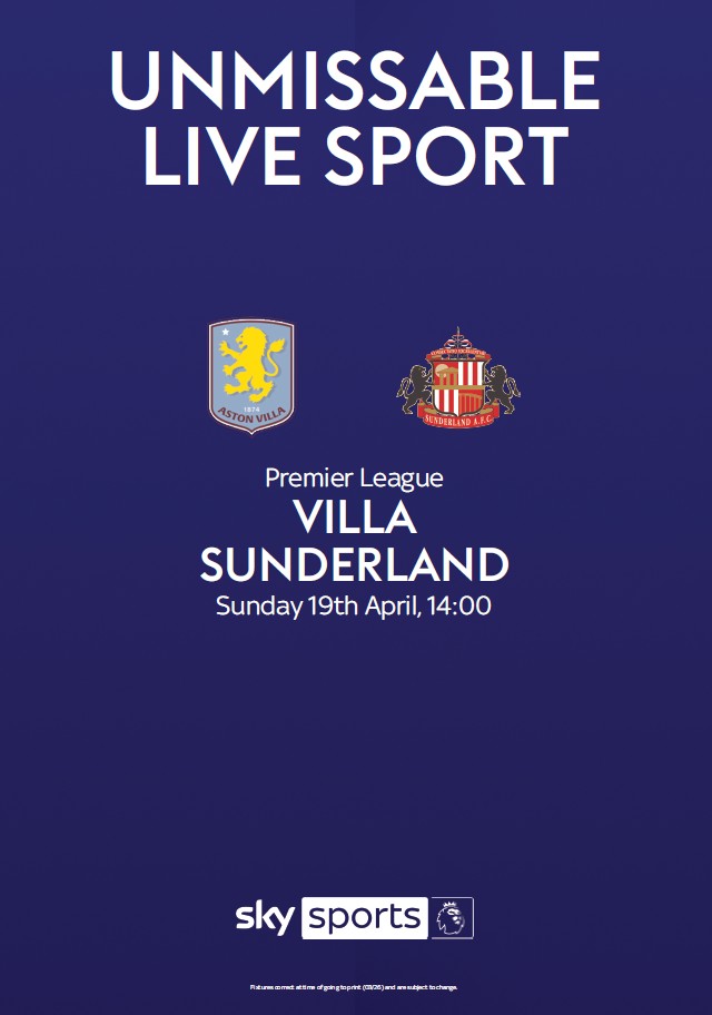 Villa v Sunderland