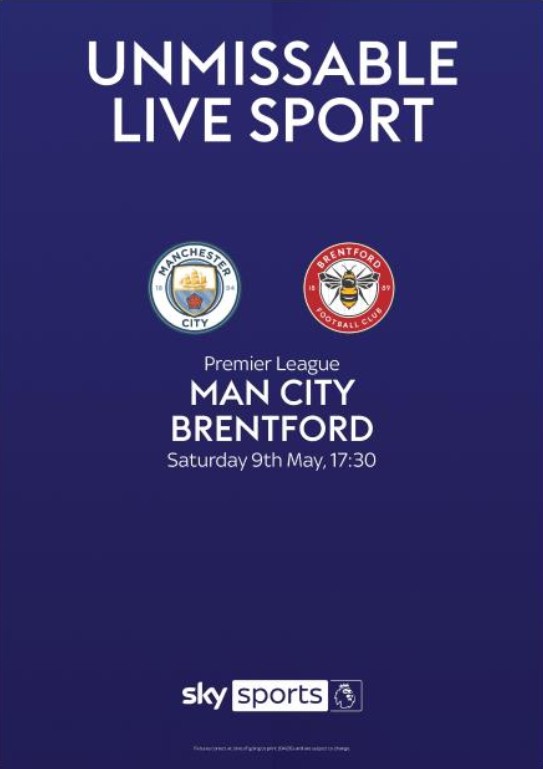 Man City V Brentford