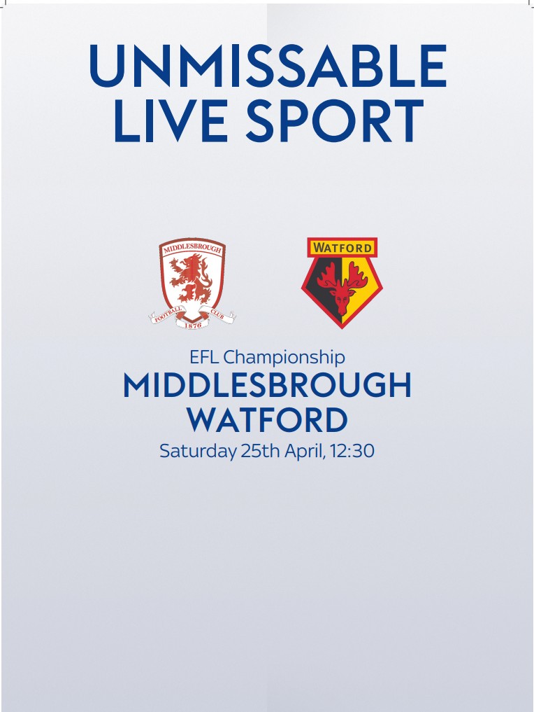 Boro V Watford