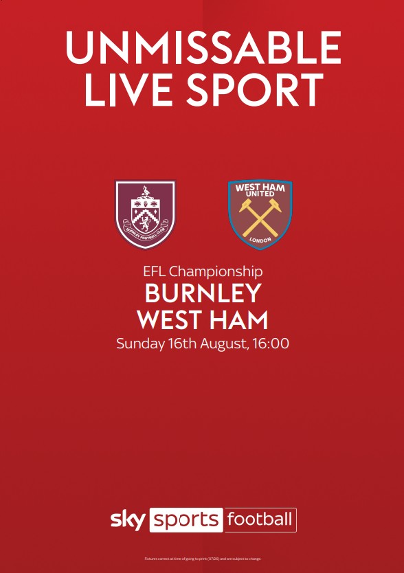 Burnley v West Ham