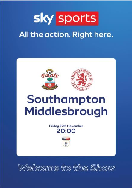 Southampton v Middlesbrough
